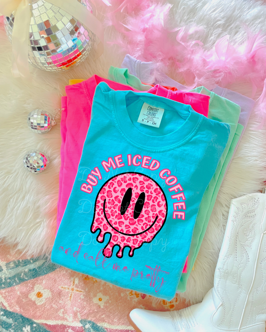 Buy Me Iced Coffee DTF Graphics
