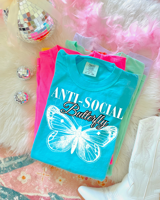 Anti-Social Butterfly DTF Graphics