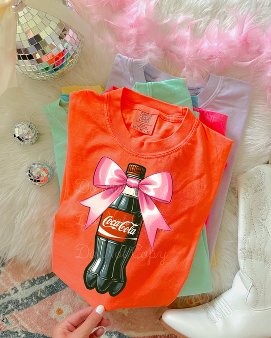 Coca Cola Bow DTF Graphics