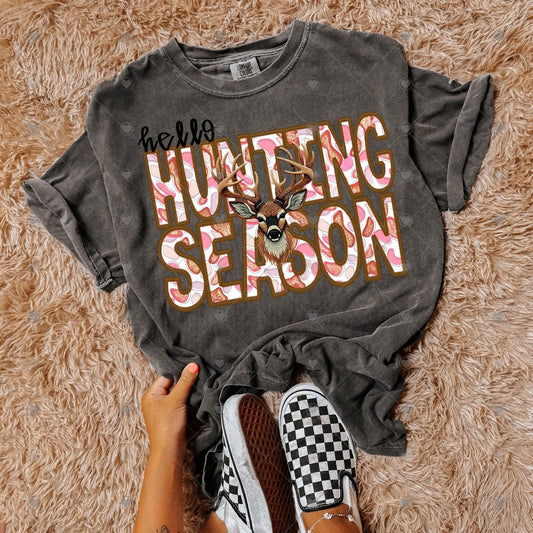 Hello Hunting Season DTF Graphics
