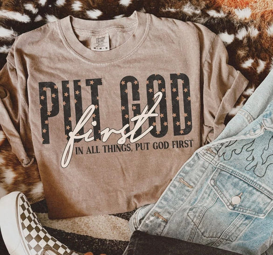 Put God First DTF Graphics