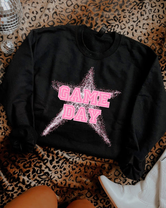 Game Day Pink Star DTF Graphics