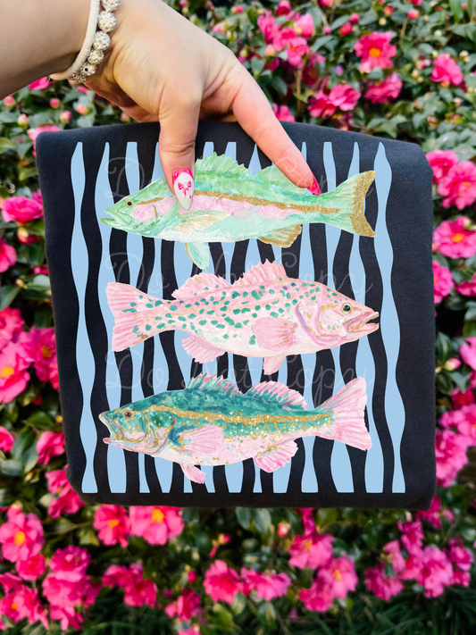 Preppy Fish DTF Graphics