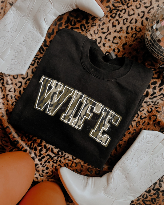 Camo Wife DTF Graphics