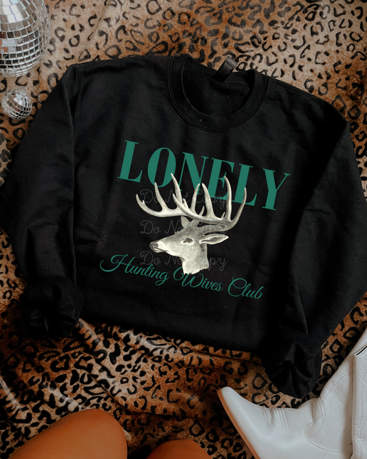 Lonely Hunting Wives Club Deer DTF Graphics