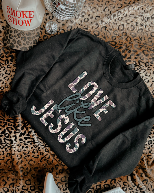 Love Like Jesus Camo DTF Graphics