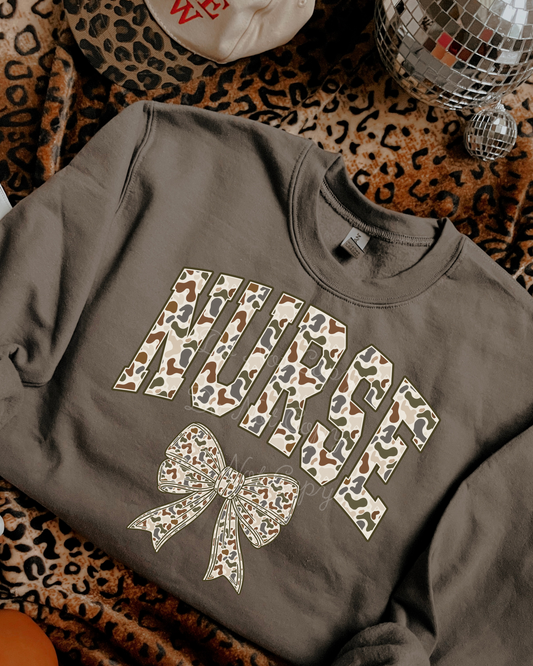 Camo Nurse DTF Graphics