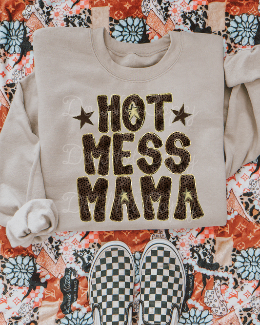 Hot Mess Mama DTF Graphics