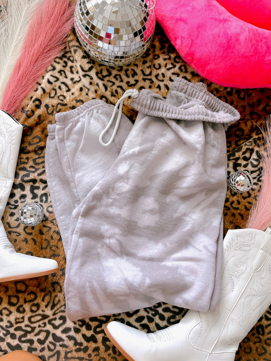 Charcoal Tie Dye Sweatpant Blanks Adult (TAT 10 BIZ DAYS)