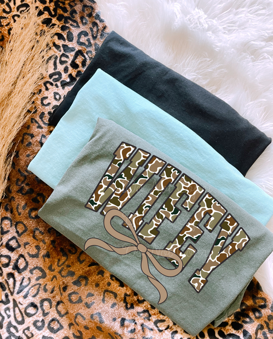 Camo Wifey DTF Graphics