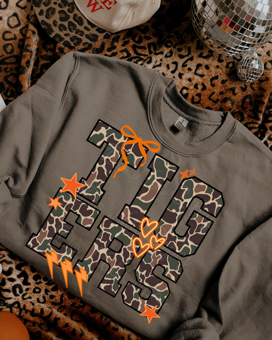 Tigers Mascot Camo PNG
