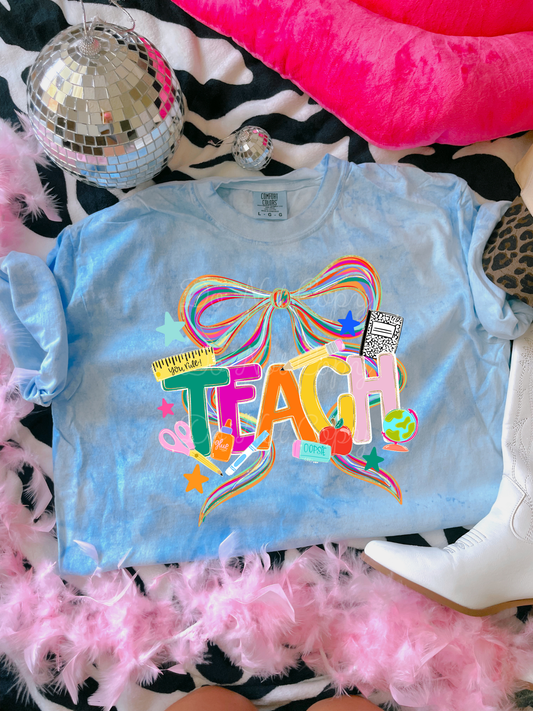 Teach Color Blast DTF Graphics