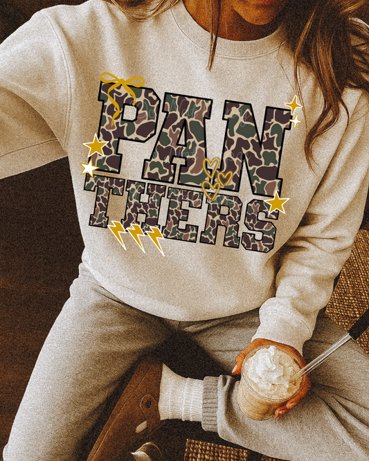 Panthers Mascot Camo PNG