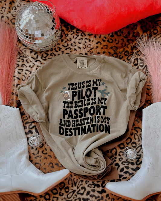 Jesus Is My Pilot DTF Graphics