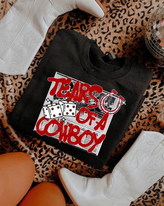 Tears Of A Cowboy DTF Graphics