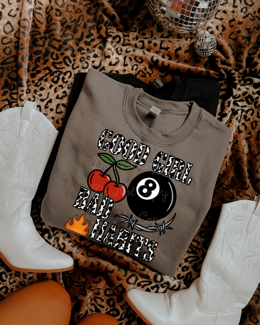 Good Girl Bad Habits DTF Graphics