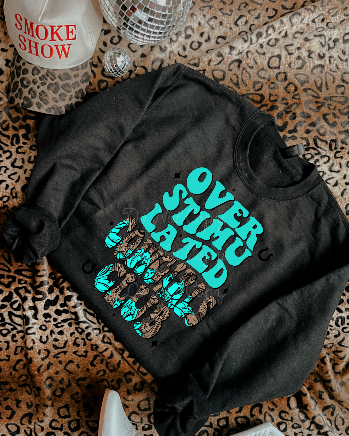 Overstimulated Cowgirls Club DTF Graphics