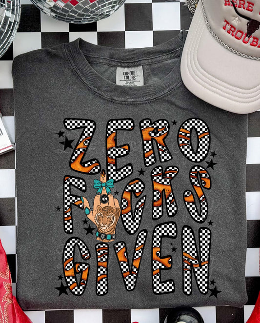 Zero Fucks Given  DTF Graphics