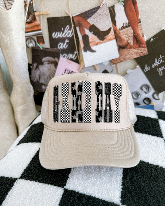 Game Day DTF Tan Hat (TAT 15 BIZ DAYS)