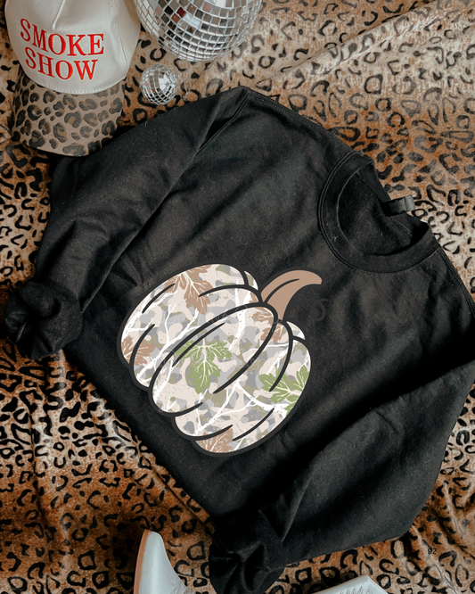 Camo Pumpkin DTF Graphics