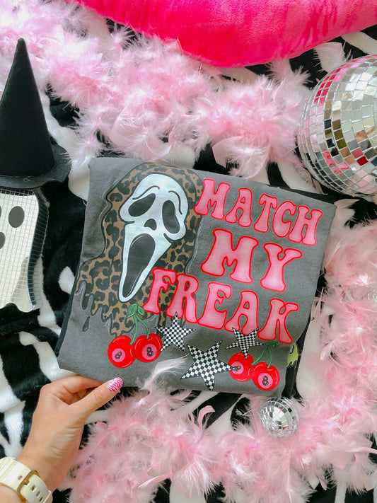 Match My Freak Ghost Face DTF Graphics