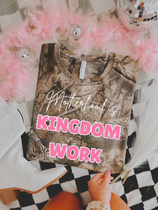 Motherhood Is Kingdom Work DTF Graphics