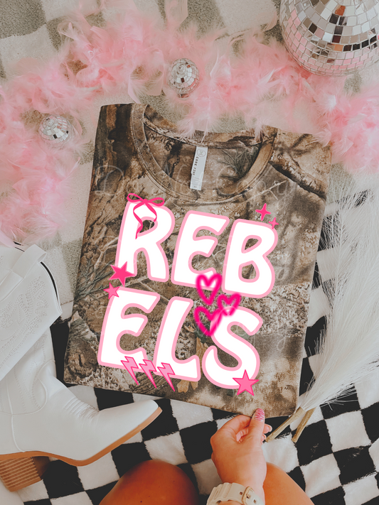 Pink Preppy Rebels DTF Graphics