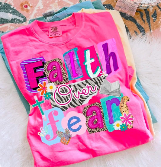 Faith Over Fear DTF Graphics