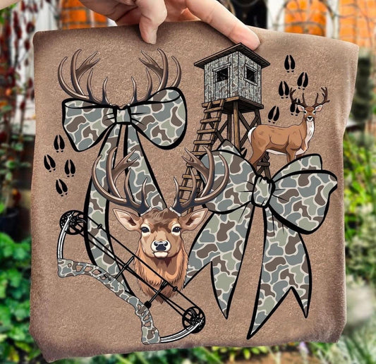 Deer Stand & Cross Bow DTF Graphics