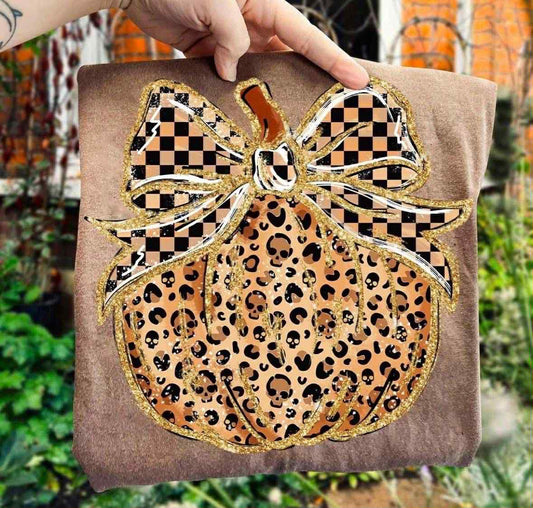 Leopard Pumpkin DTF Graphics