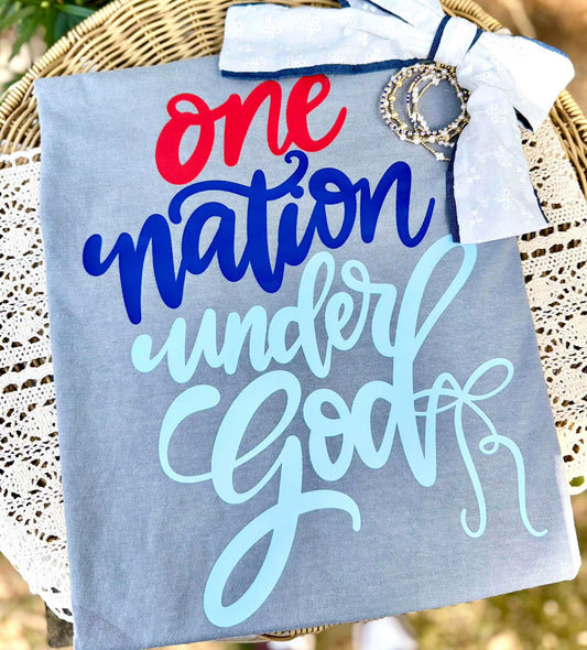 One Nation Under God DTF Graphics