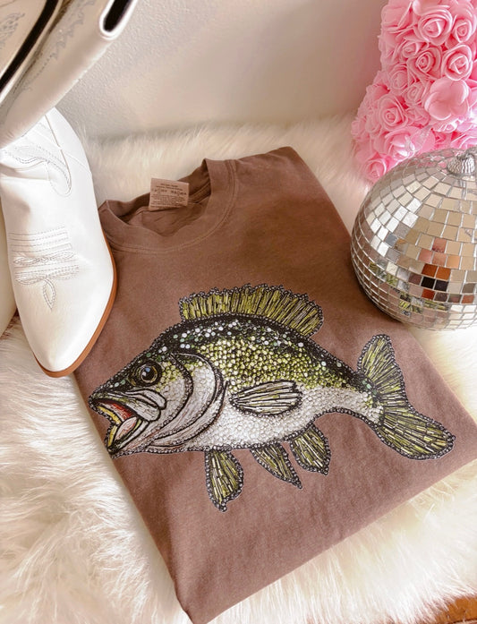Faux Rhinestone Fish DTF Graphics