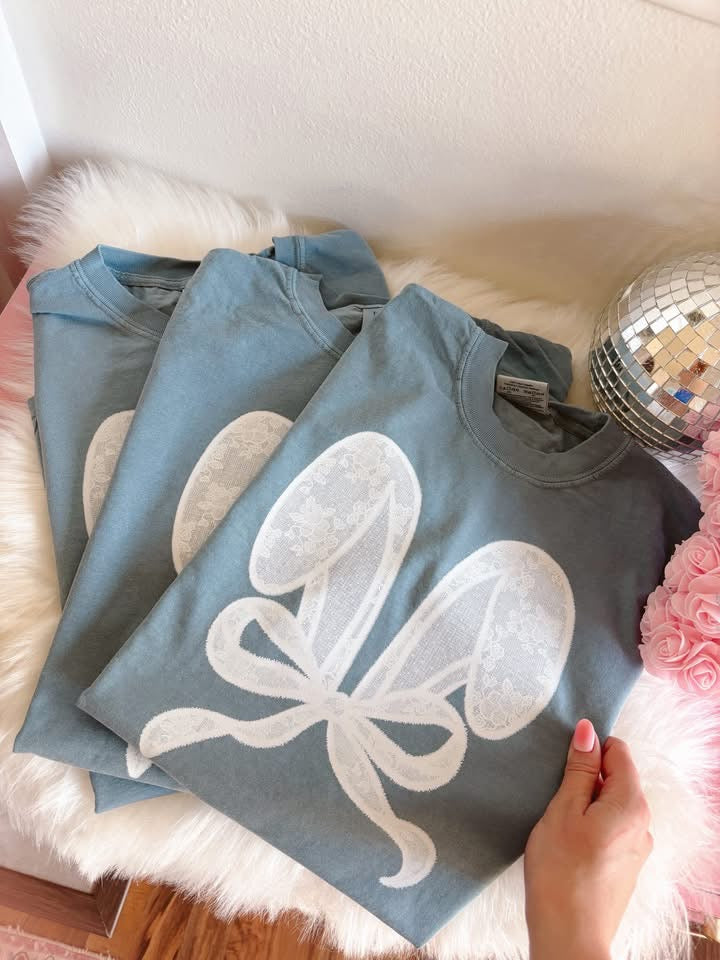 Lace Easter Bunny Ears DTF Graphics