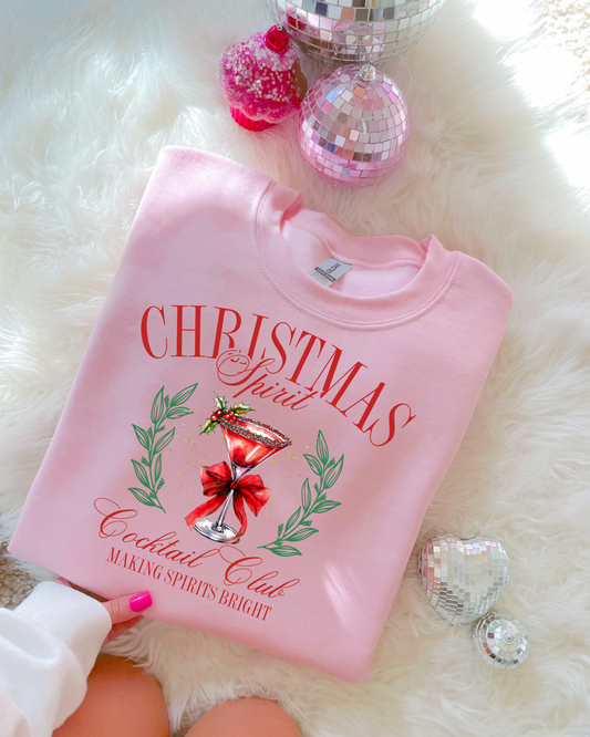 Christmas Spirit Cocktail Club DTF Graphics