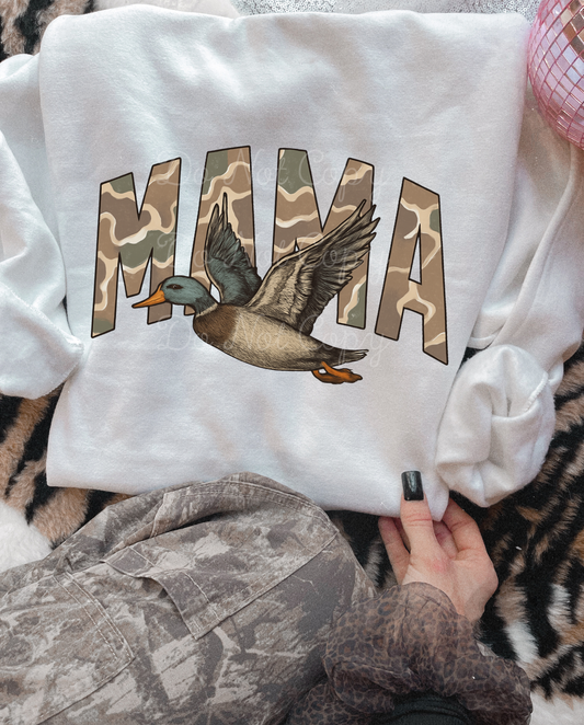 Camo Mama Duck DTF Graphics