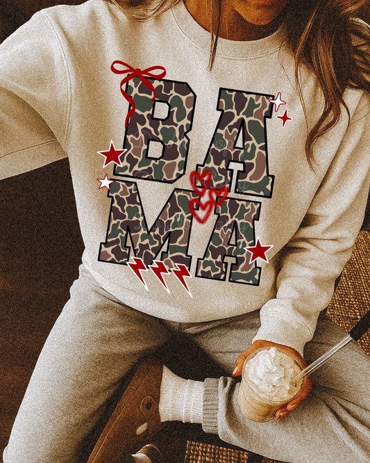 Bama Mascot Camo PNG