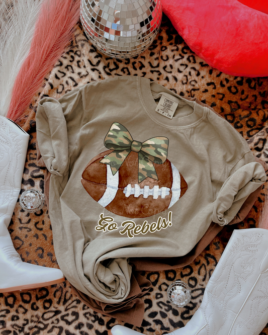 Camo Go Rebels Football PNG